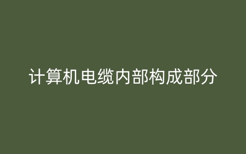 計算機電纜內(nèi)部構(gòu)成部分有哪些？(圖1)