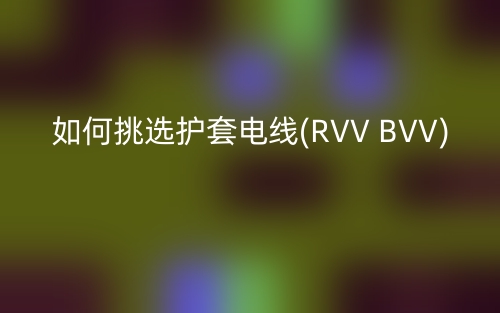 如何挑選護套電線(RVV BVV)(圖1)